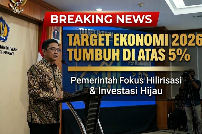 Target Ekonomi 2026: Pemerintah Bidik Pertumbuhan 5 Persen Usai Tutup 2025 di Zona Hijau